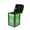 Alpine Industries 40 Gal. Steel Green All-Weather Outdoor Recycling Bin Trash Can with Mixed Circular Dome Lid ALP471-40-GS-C - alternate 10